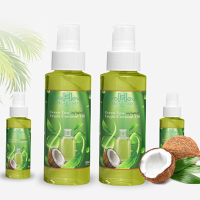 Green Tea Infused Virgin Coconut Oil